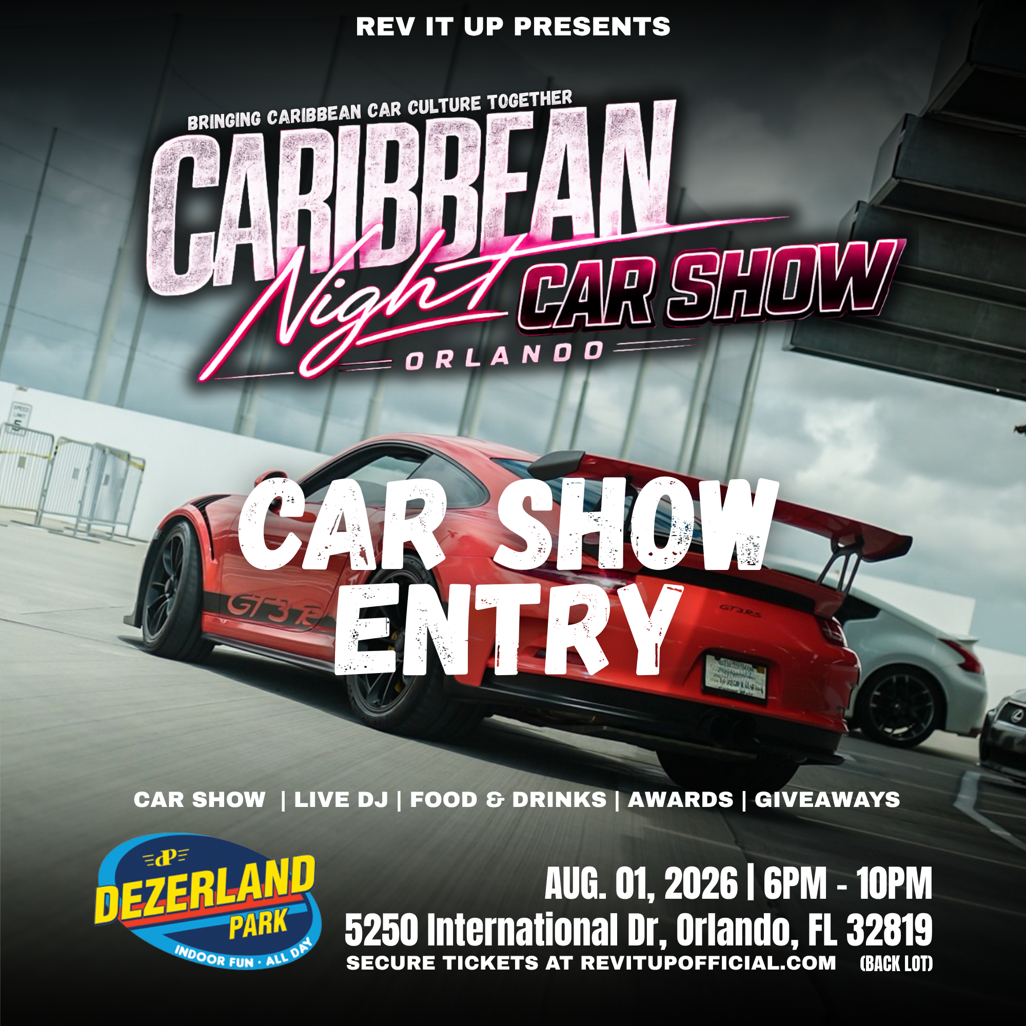 Caribbean Night Car Show: Orlando - Car Show Entry Ticket