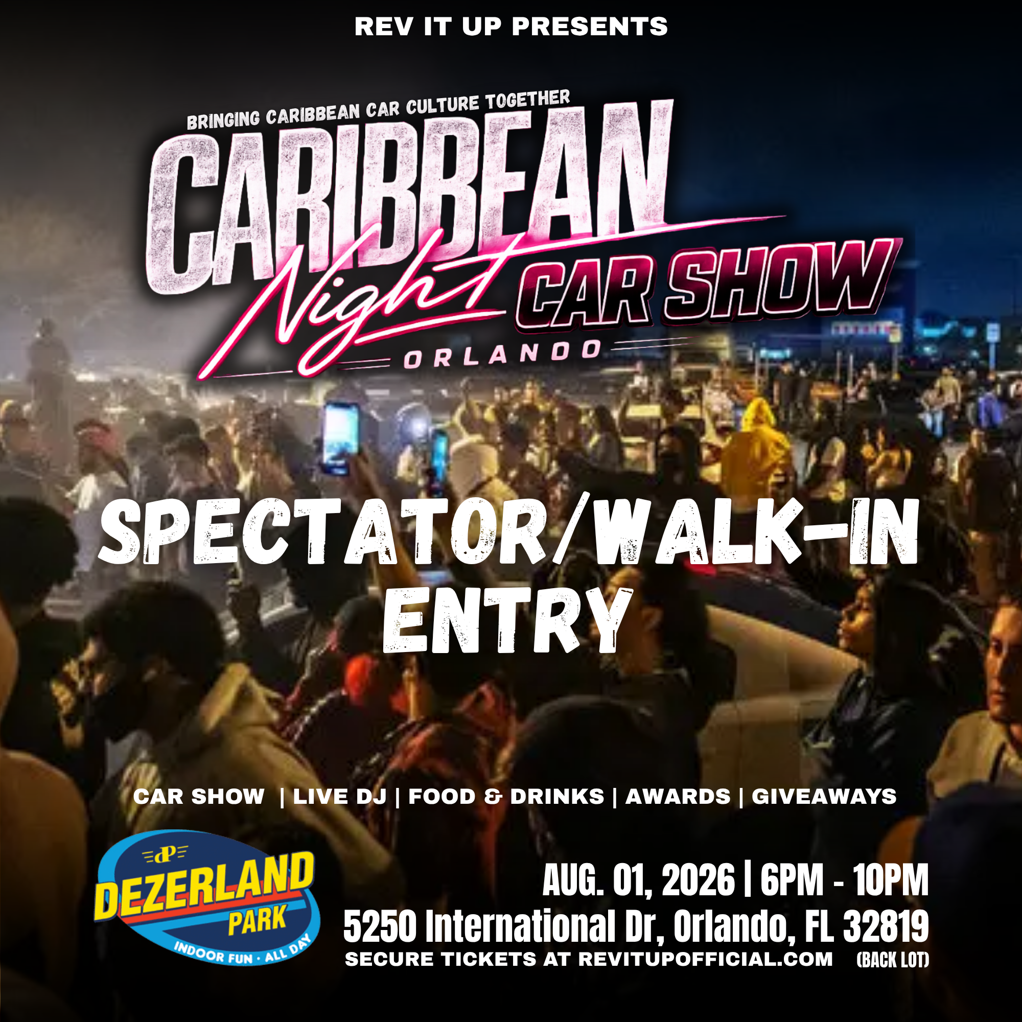 Caribbean Night Car Show: Orlando - Spectator/Walk-In